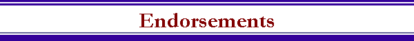 Endorsements